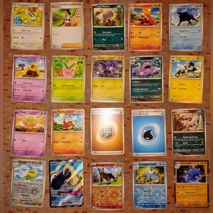 Pokemon Trading Cards 20 Lot (Scarlet & Violet Base Set, Obsidian Flames